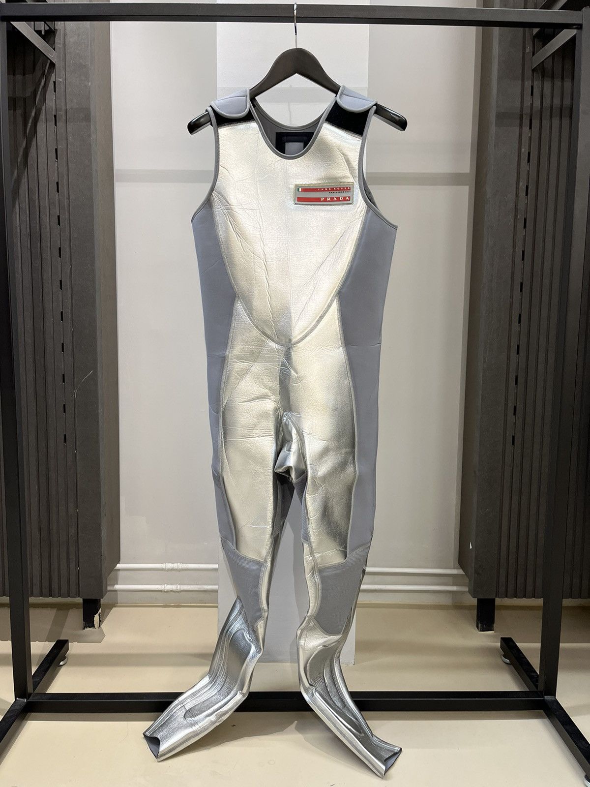 image of Prada 2013 Luna Rossa Sailing Overall in Silver, Men's (Size 32)