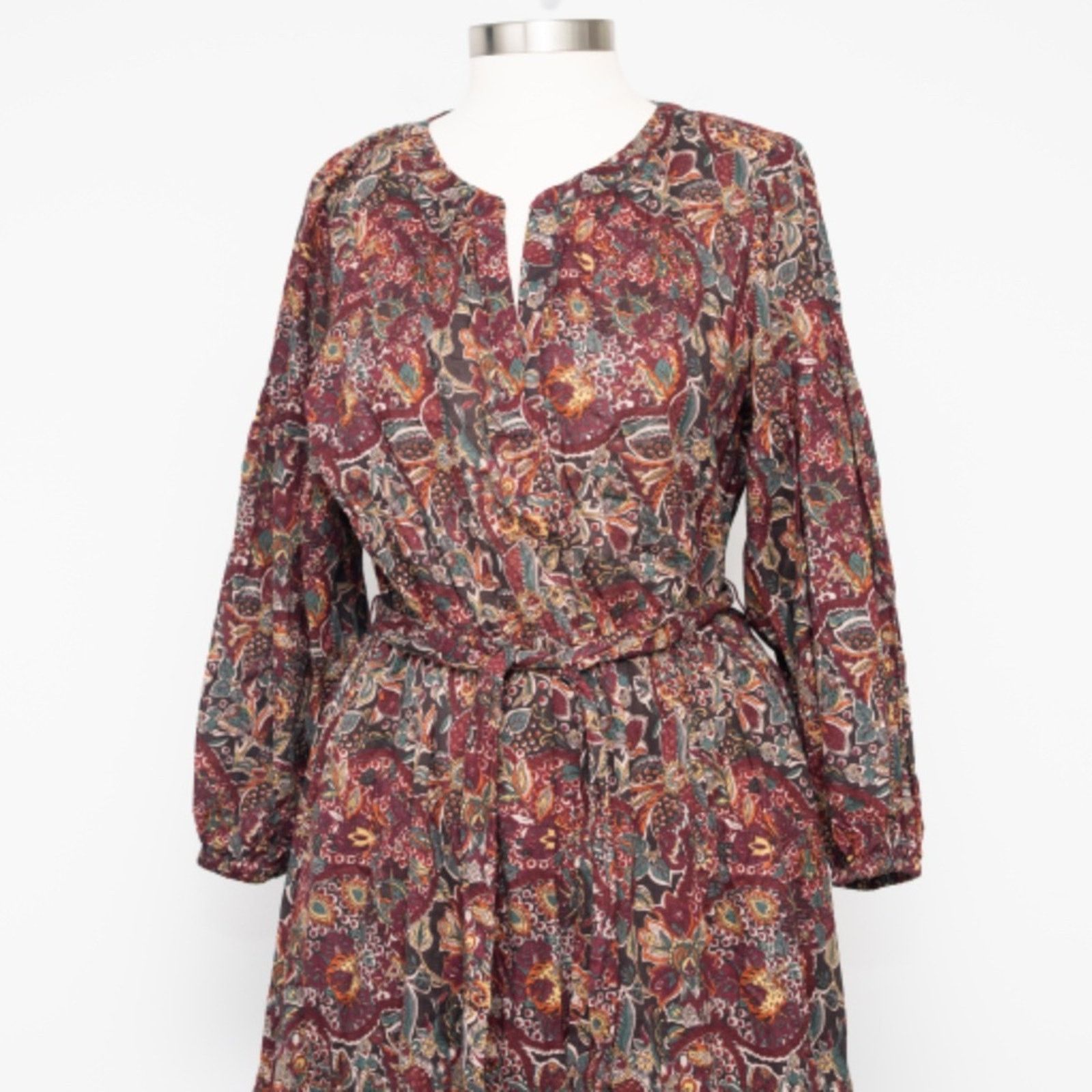 Lauren Ralph Lauren Lauren Ralph Lauren. Petite Floral Belted Cotton Dress. Size XL / US 12-14 / IT 48-50 - 10 Thumbnail