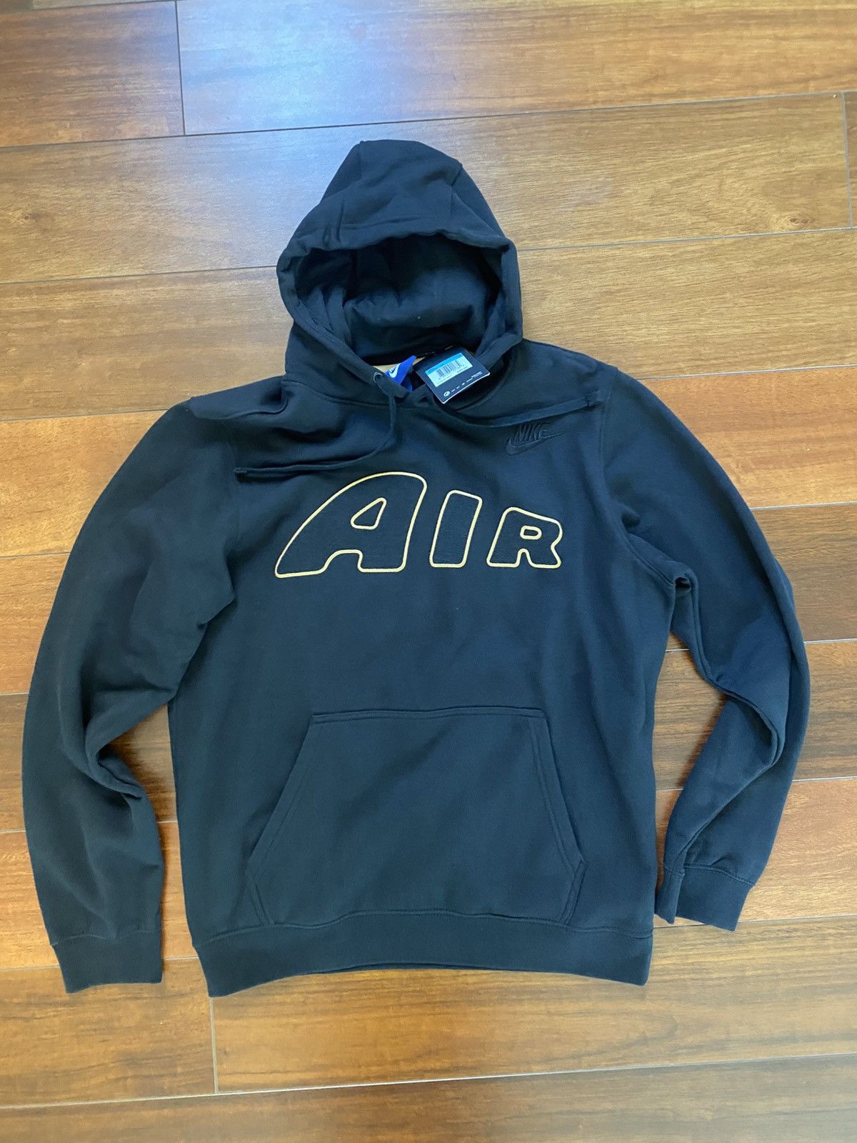 Nike Nike Air Hooded Fleece Black / Gold - BNWT - Men’s Medium Size US M / EU 48-50 / 2 - 1 Thumbnail