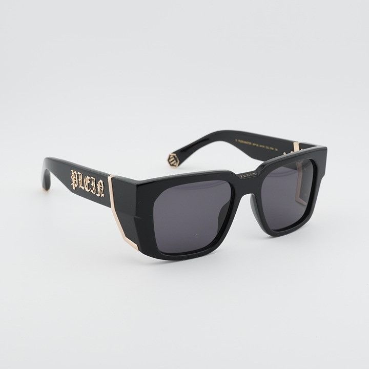 Philipp Plein Philipp Plein SPP130M 0700 Sunglasses Black Square Frame Size ONE SIZE - 6 Thumbnail