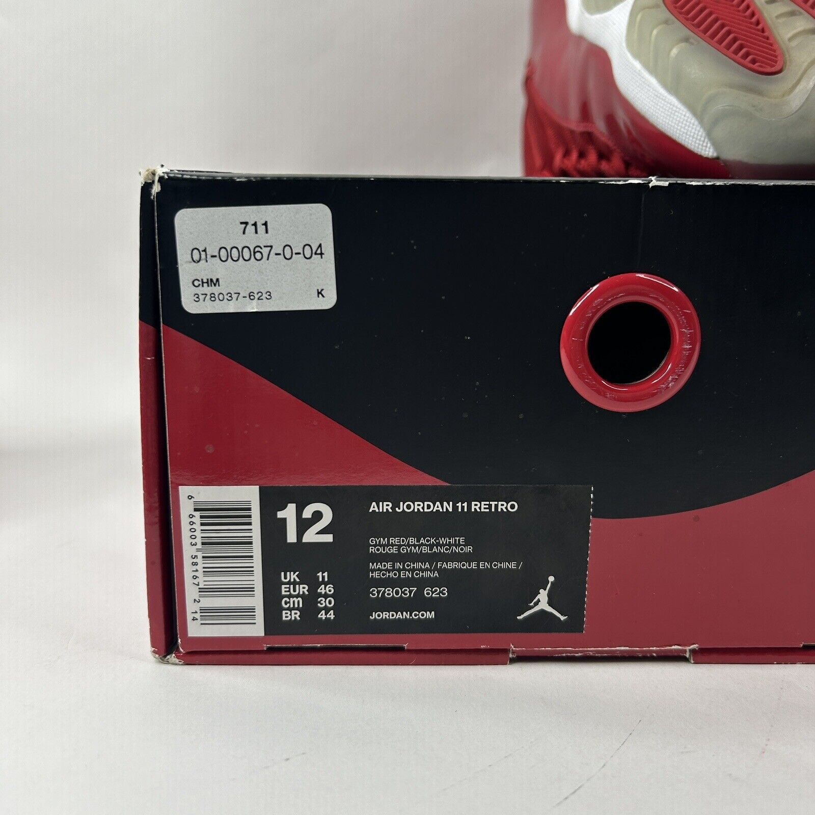 Jordan Brand Nike Air Jordan 11 Retro “Win Like 96/Gym Red” 2024 Size US 12 / EU 45 - 8 Thumbnail