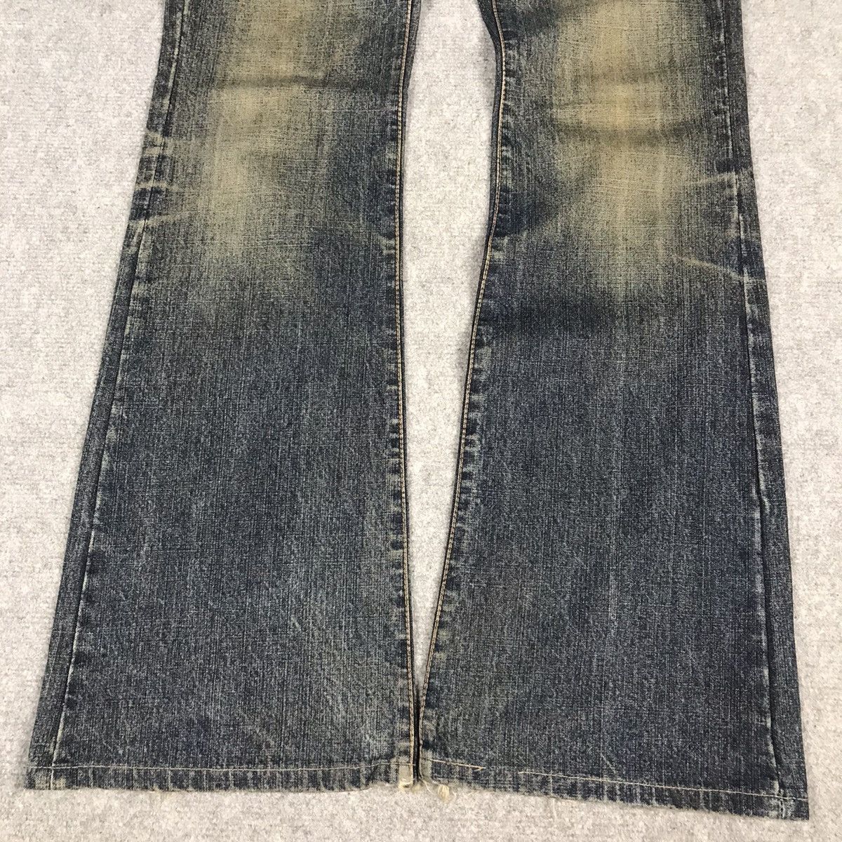 If Six Was Nine JAPAN STYLE FLARE DENIM CUSTOM CULTJPE BOOTCUT PANTS Size US 28 / EU 44 - 3 Thumbnail