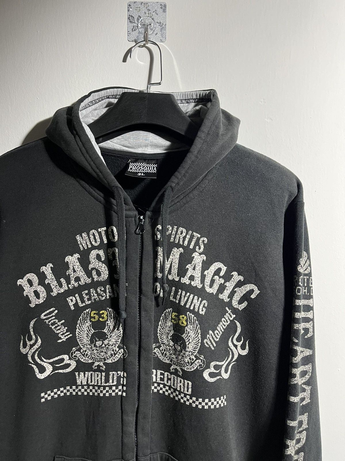 Indian Motorcycle Phosquia Y2K Motor Skull Hoodie Size US L / EU 52-54 / 3 - 3 Thumbnail