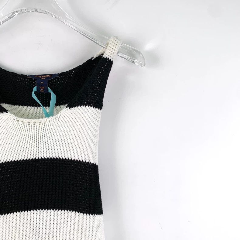 Louis Vuitton Louis Vuitton 22 color-block striped crewneck sleeveless c Size M / US 6-8 / IT 42-44 - 3 Thumbnail