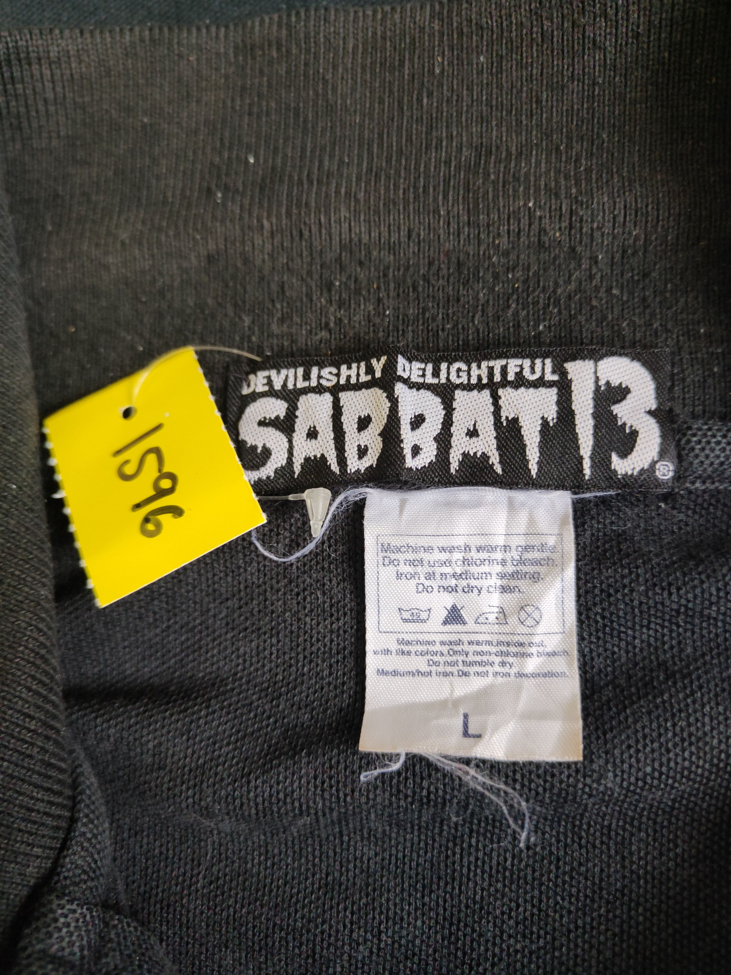 Black Sabbath DL Sabbat 13 Horror Dept Black Polo Shirts #1596 Size US L / EU 52-54 / 3 - 12 Thumbnail