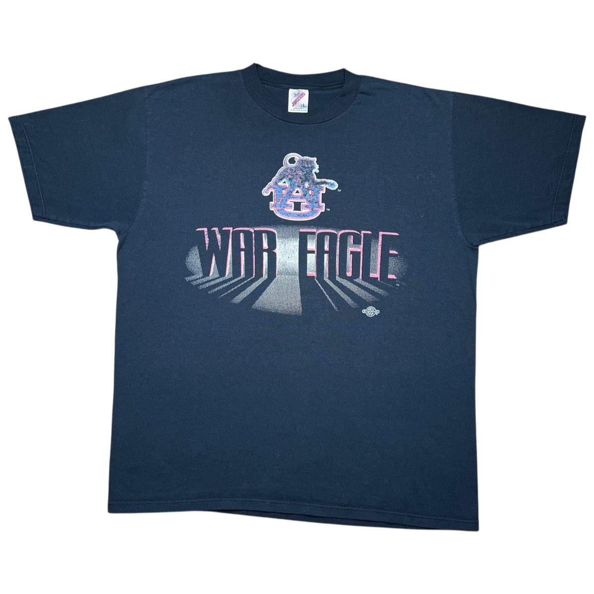 NCAA × Vintage Vintage 1990s NCAA Auburn University War Eagle Graphic Tee Size US L / EU 52-54 / 3 - 1 Thumbnail