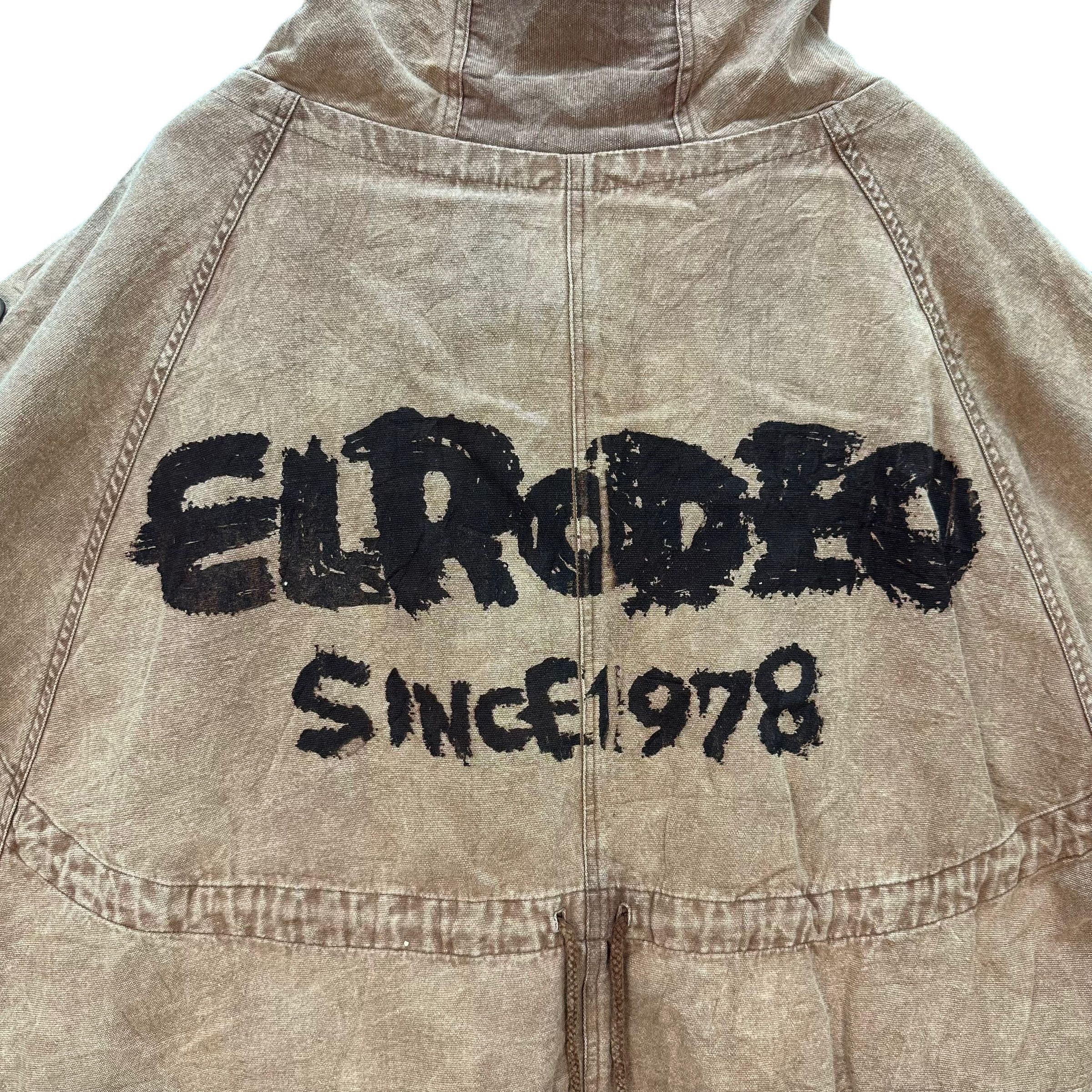 Japanese Brand EL RODEO BACK BIG LOGO PONCHO CAPE COAT #8609-017 Size S / US 4 / IT 40 - 2 Thumbnail