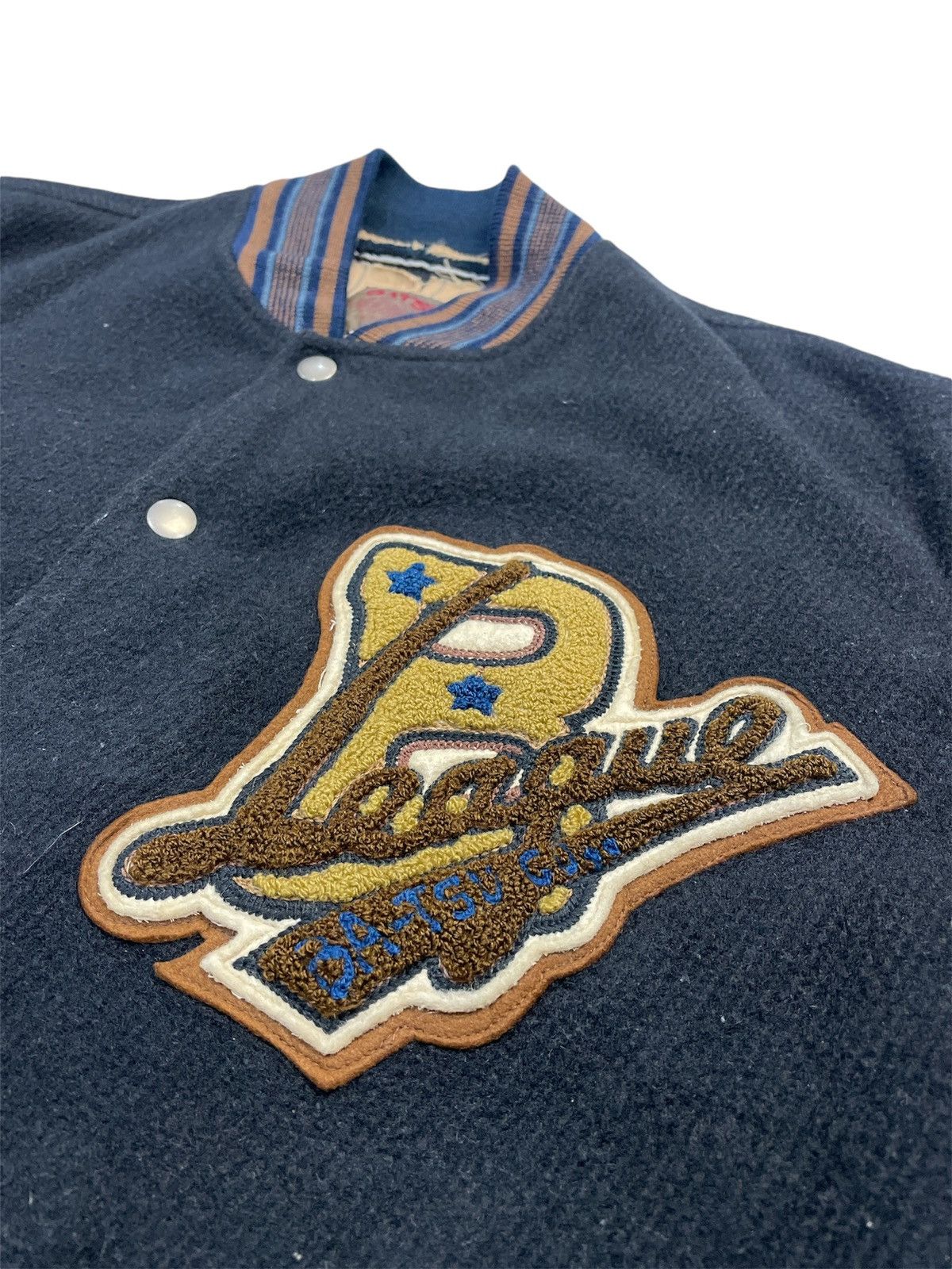 Japanese Brand Vintage Ba-Tsu Studio Varsity Jacket Size US L / EU 52-54 / 3 - 3 Thumbnail