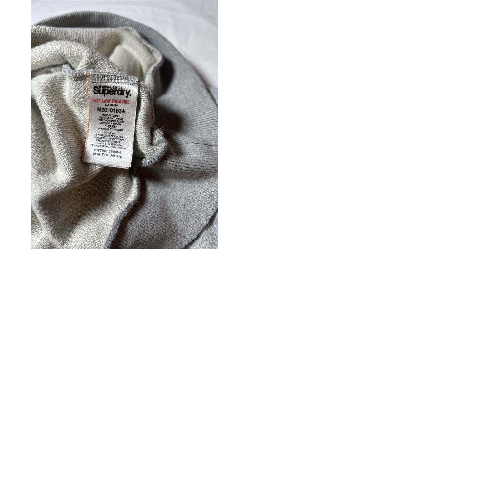 Superdry VINTAGE Superdry Sweatshirt Crewneck Mens XL Gray Logo Pullover L/S Graphic Print Knit Cotton (25” Length, 22” Pit to Pit) Size US XL / EU 56 / 4 - 9 Thumbnail