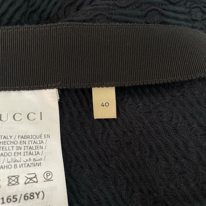 Gucci Gucci Black dark pattern logo skirt 2504-Nextarrow Size 26" / US 2 / IT 38 - 6 Thumbnail