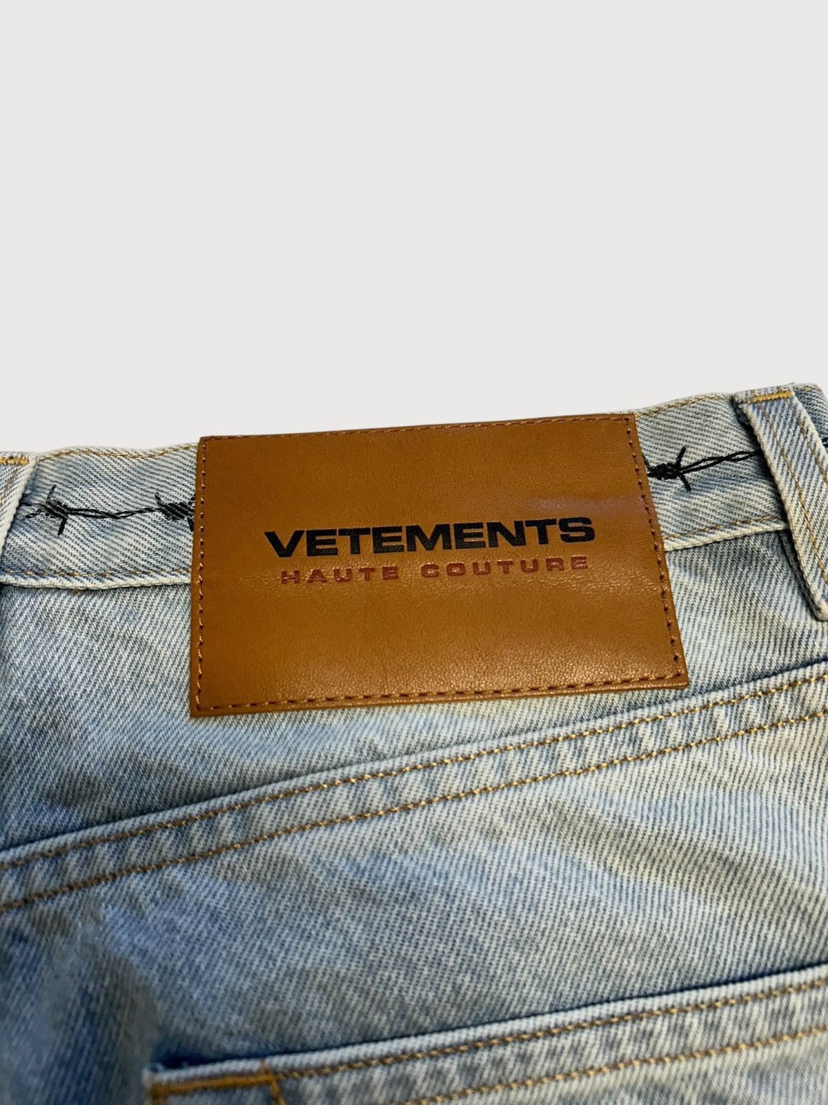Vetements Pentagram Tattoo Gothic Logo Denim Jeans Size US 30 / EU 46 - 6 Thumbnail