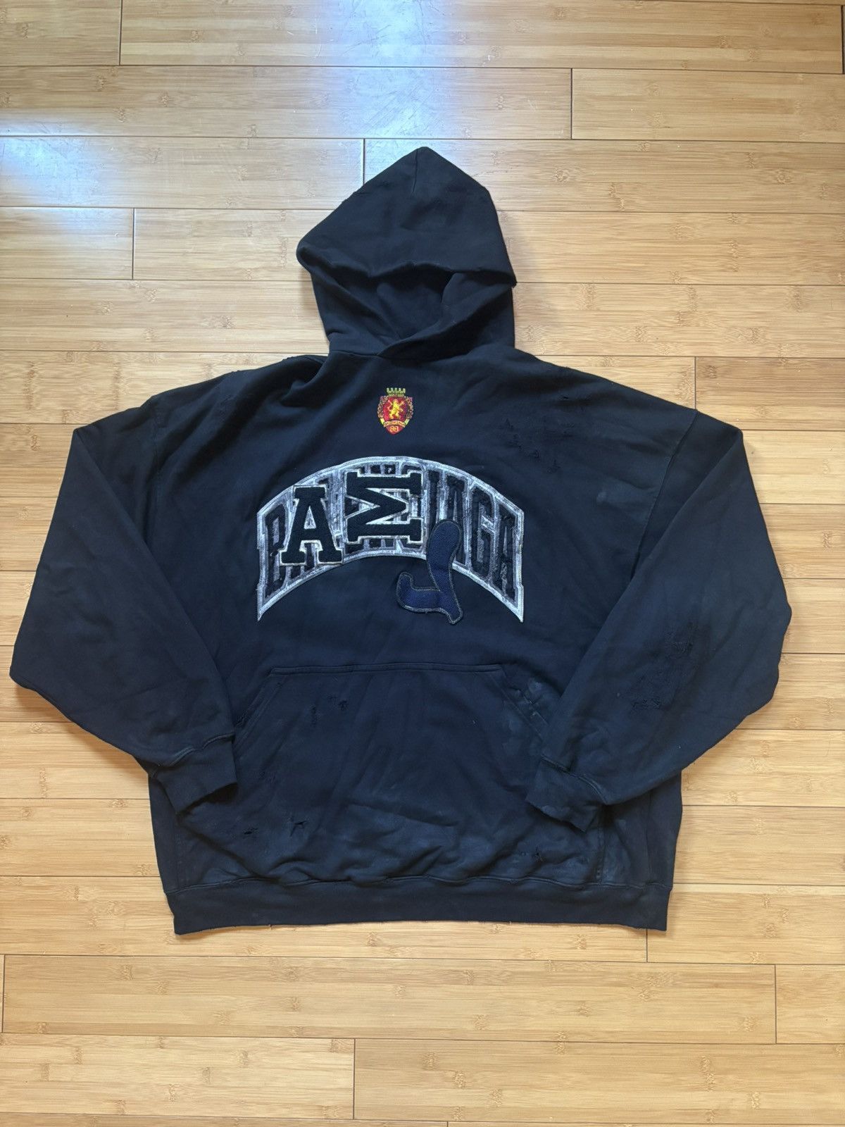 Balenciaga Skater Hoodie Black | Grailed