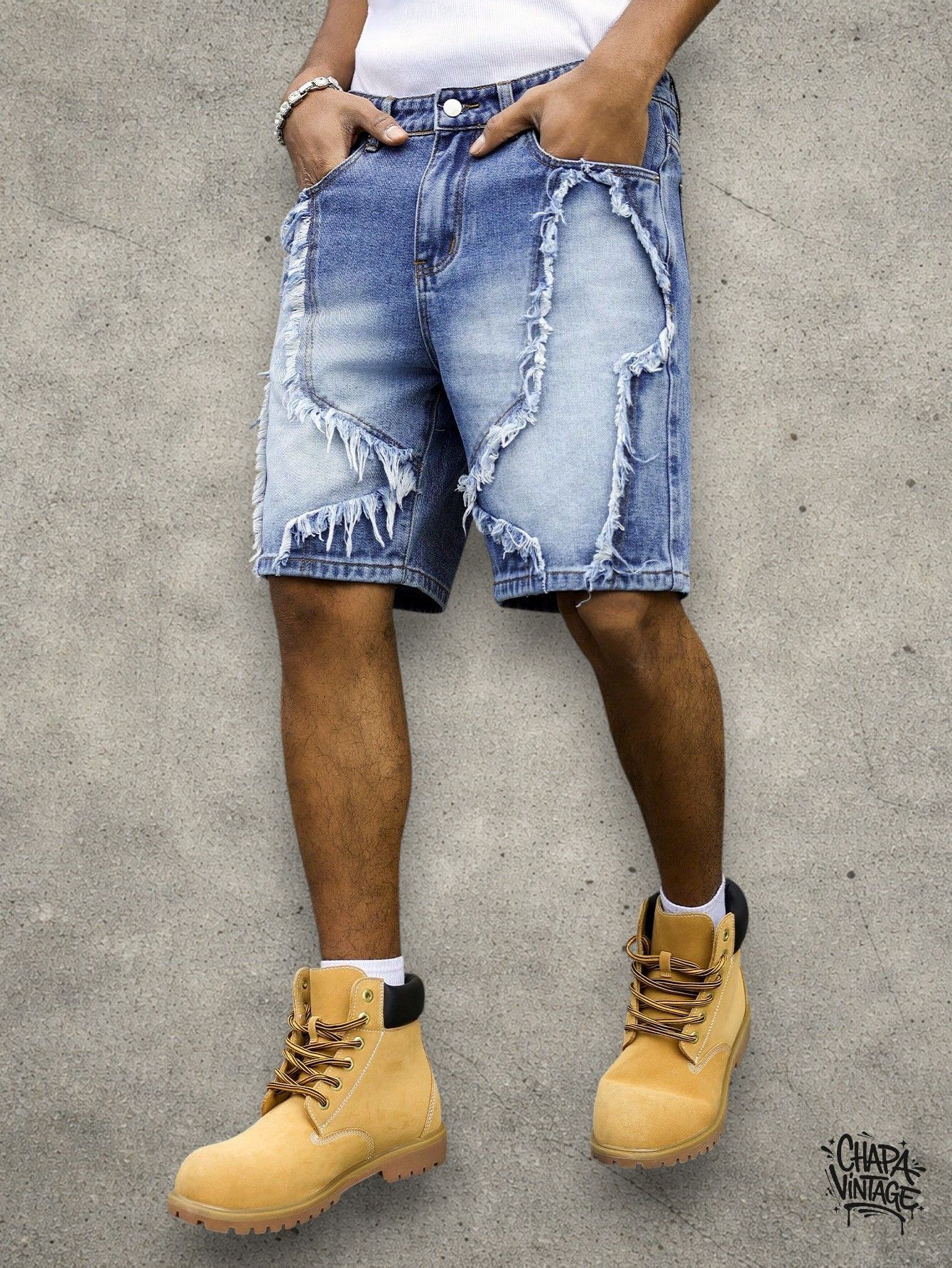 Japanese Brand Washed jeans shorts Size US 32 / EU 48 - 4 Thumbnail