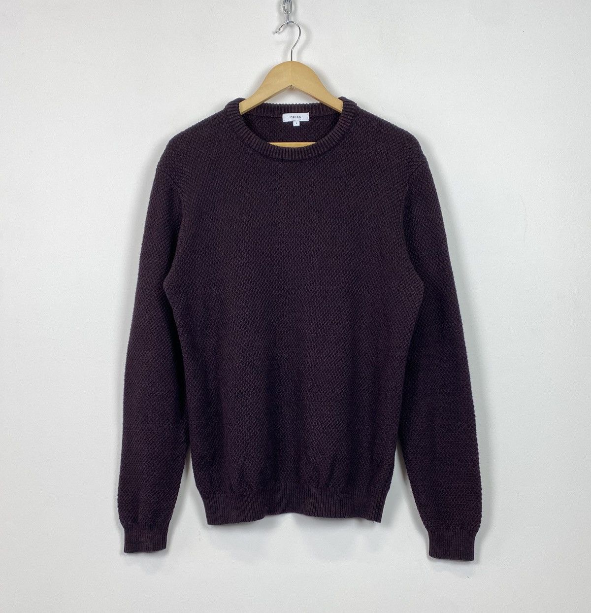 Reiss Reiss Knit Sweater Jumper Pullover Men’s Size L Red Black Size US L / EU 52-54 / 3 - 1 Thumbnail