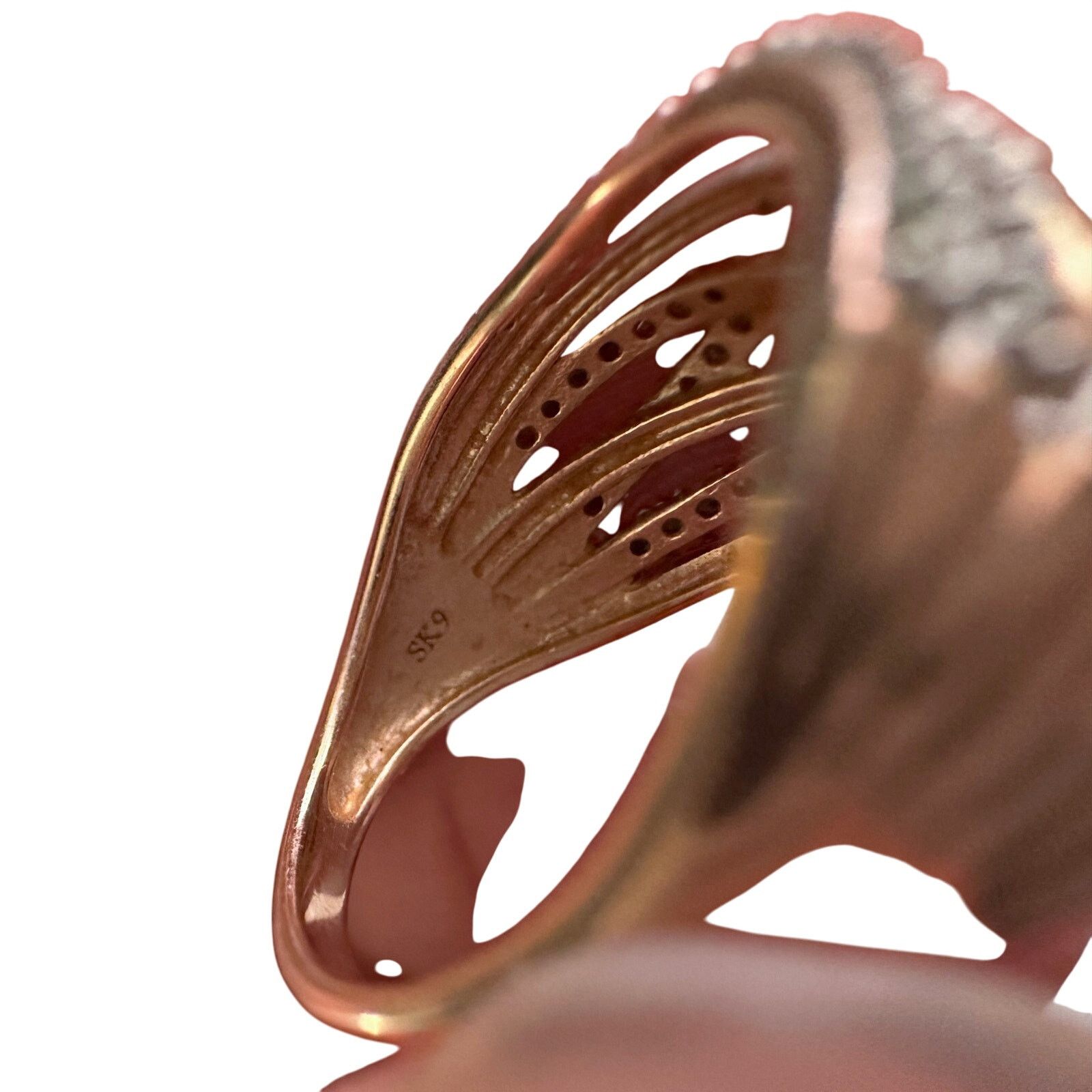 Other 1/2 Carat Natural Diamond Braided Woven Paths Ring Size 7 Size ONE SIZE - 11 Thumbnail
