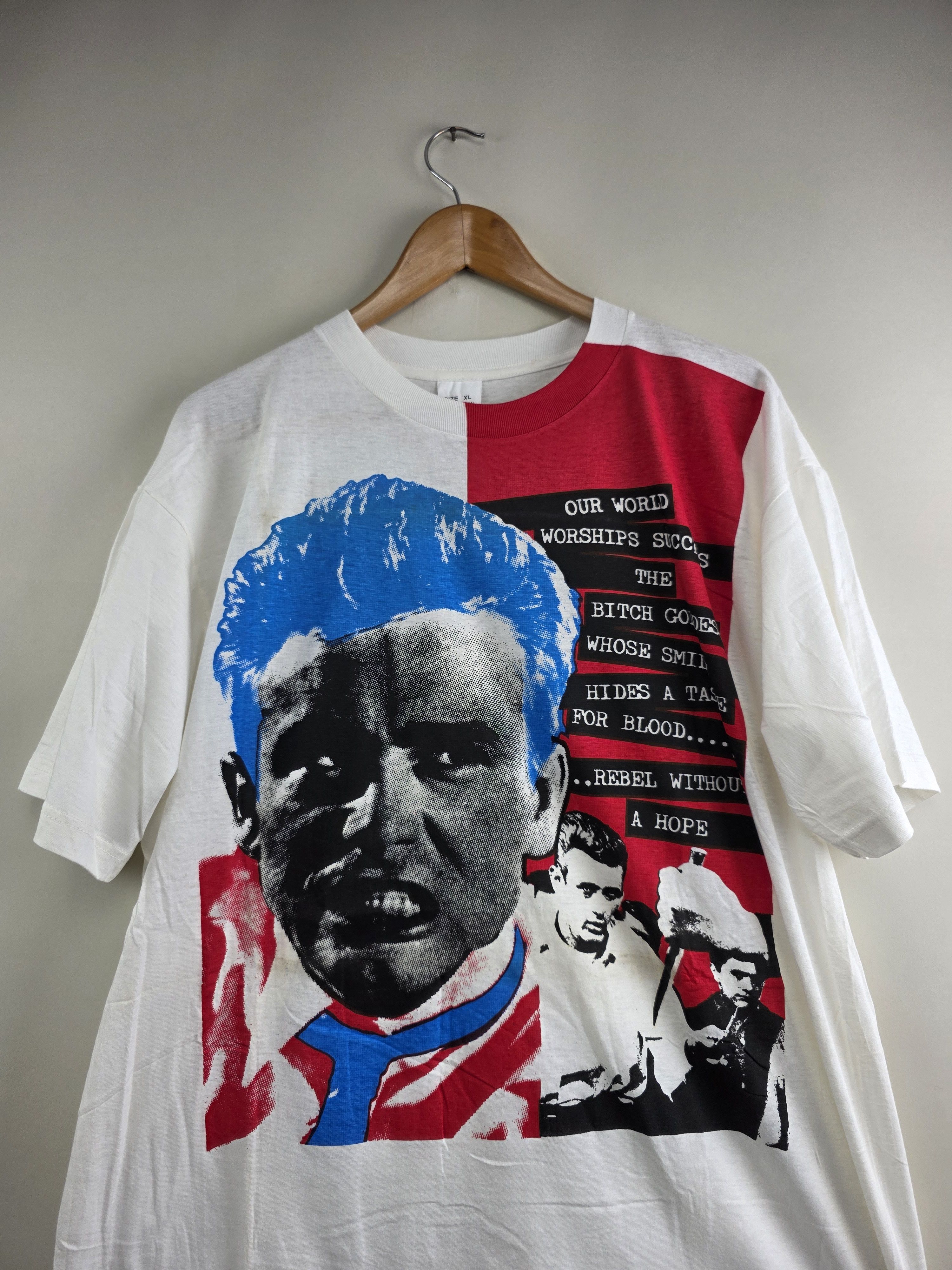 Band Tees × Vintage 80s Fifth Column James Dean Rebel without a hope Art tee Size US XL / EU 56 / 4 - 2 Thumbnail