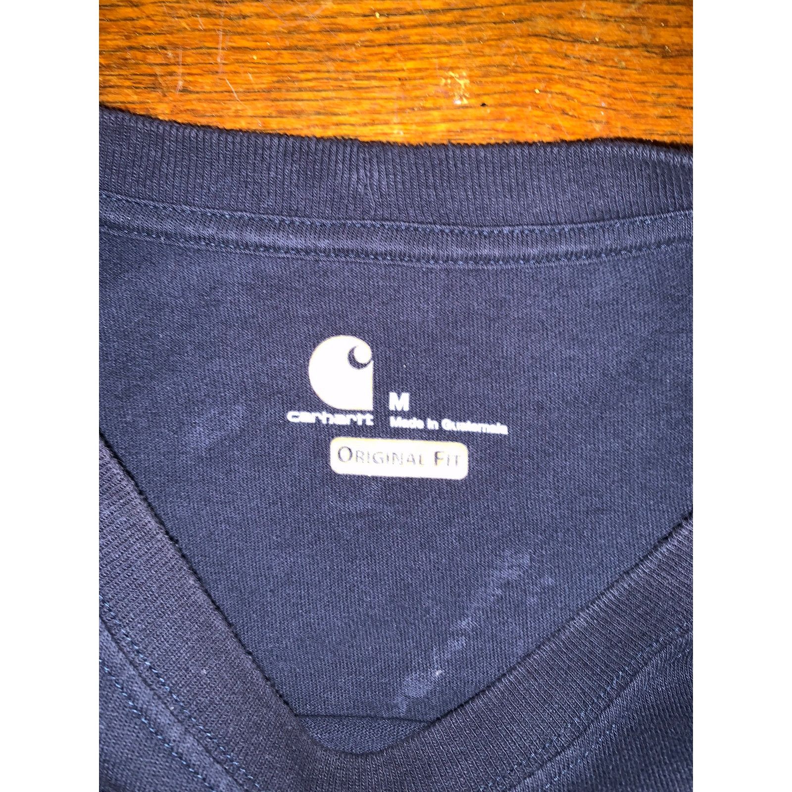 Carhartt Carhartt Long Sleeve Pocket T-Shirt Mens Medium Navy Blue Size US M / EU 48-50 / 2 - 4 Thumbnail