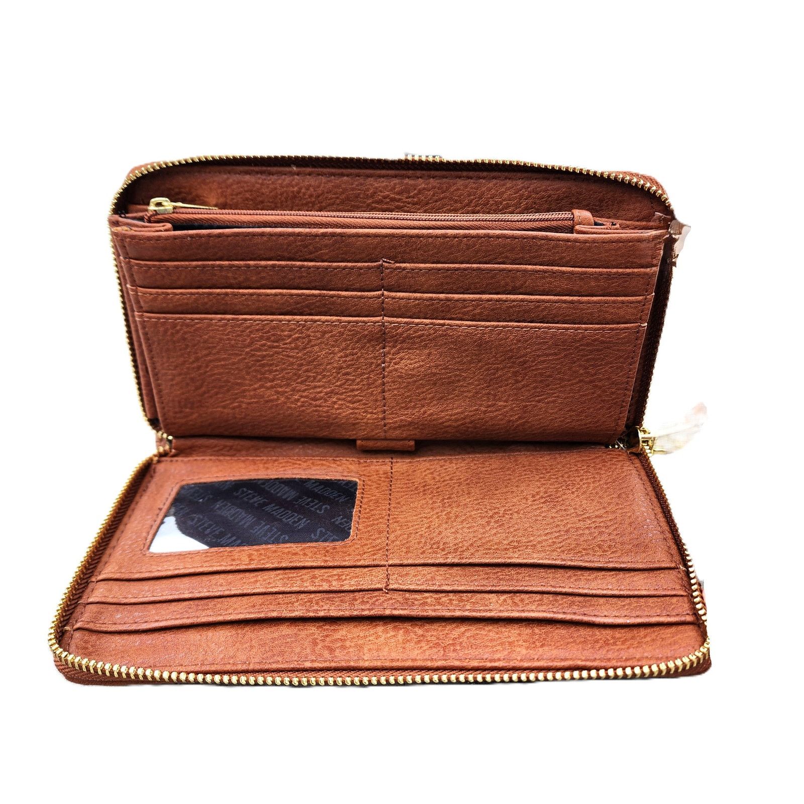 Steve Madden Steve Madden Embossed Monogram Zip Around Wallet Wristlet Size ONE SIZE - 6 Thumbnail