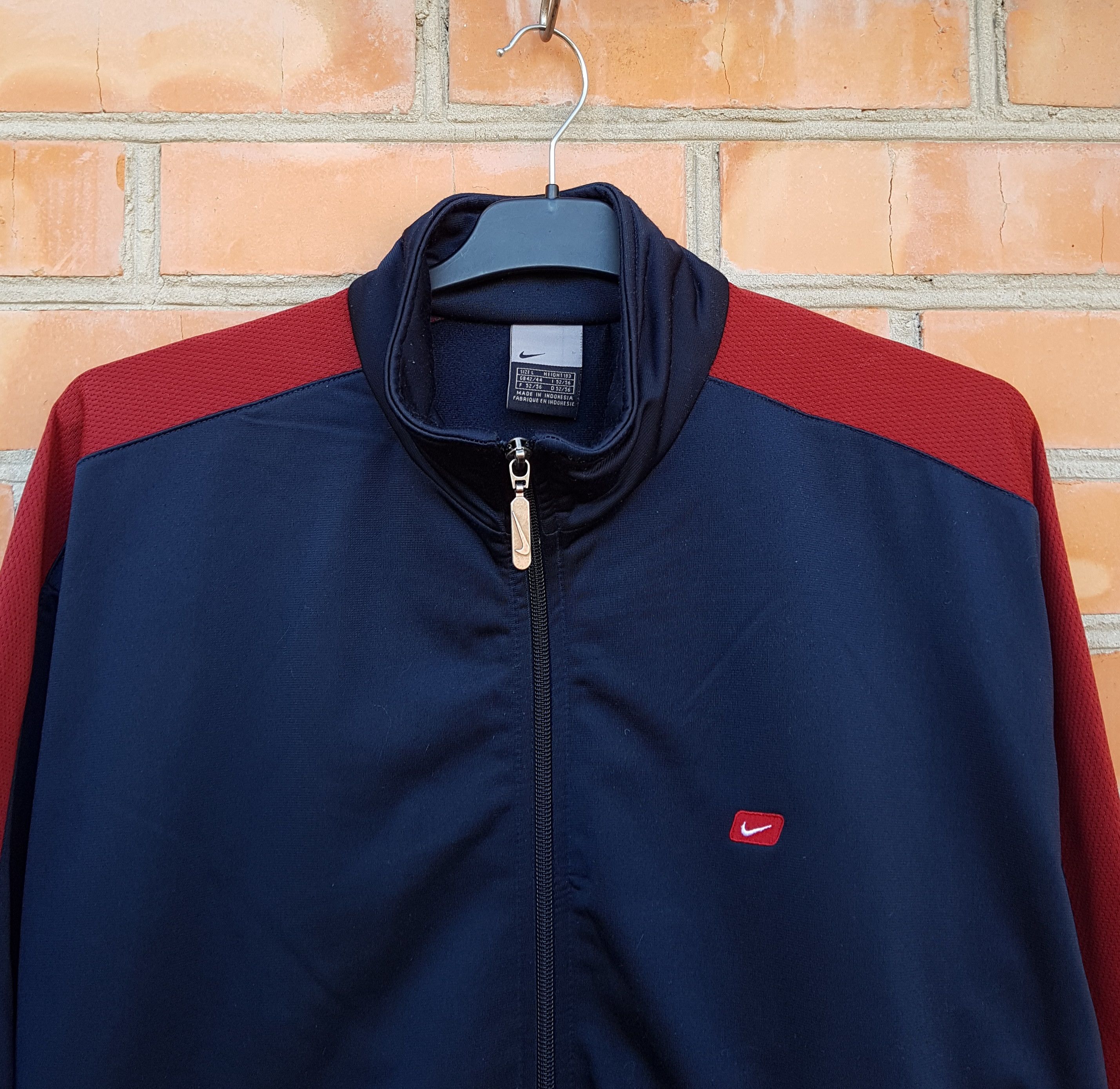Nike y2k Vintage Nike Track Top Full Zip Jacket sz L Size US L / EU 52-54 / 3 - 3 Thumbnail