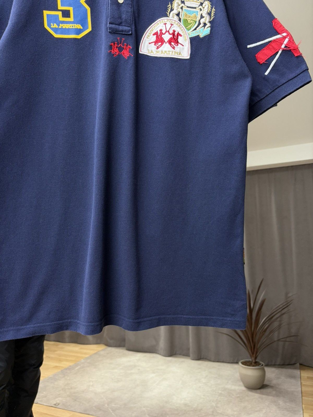 Polo Ralph Lauren La Martina Polo Shirt Equestrian Luxury Big Logo Back Y2K Size US L / EU 52-54 / 3 - 12 Thumbnail