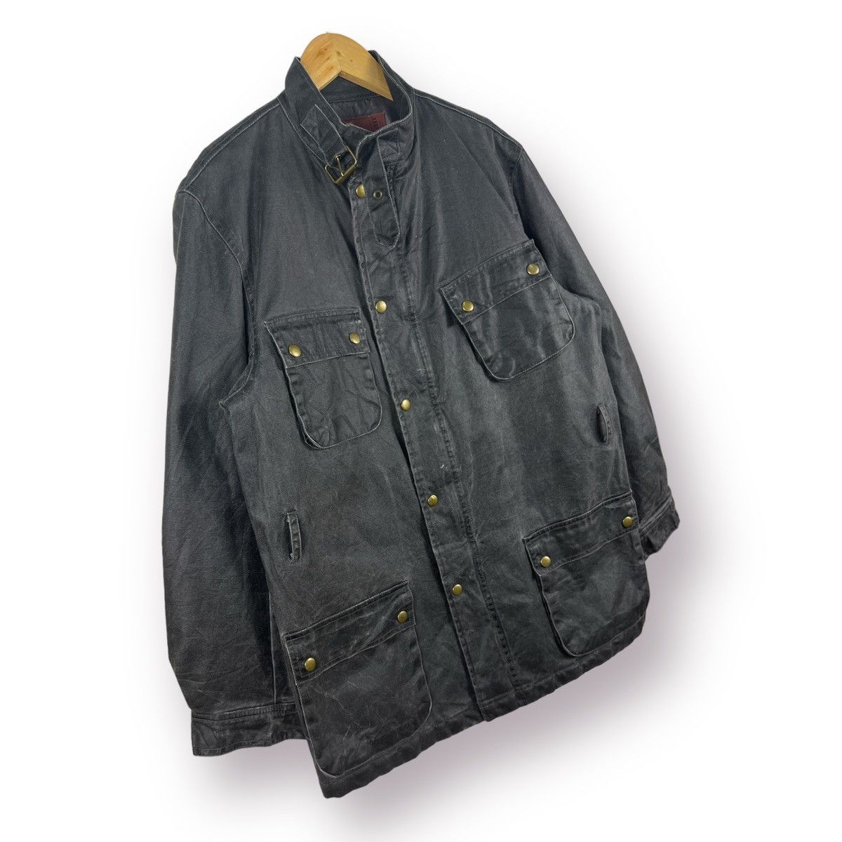 Japanese Brand 🔥 RAGFAIR M65 MILITARY MINIMALIST STYLE BELT WAX COAT - M Size US L / EU 52-54 / 3 - 4 Thumbnail