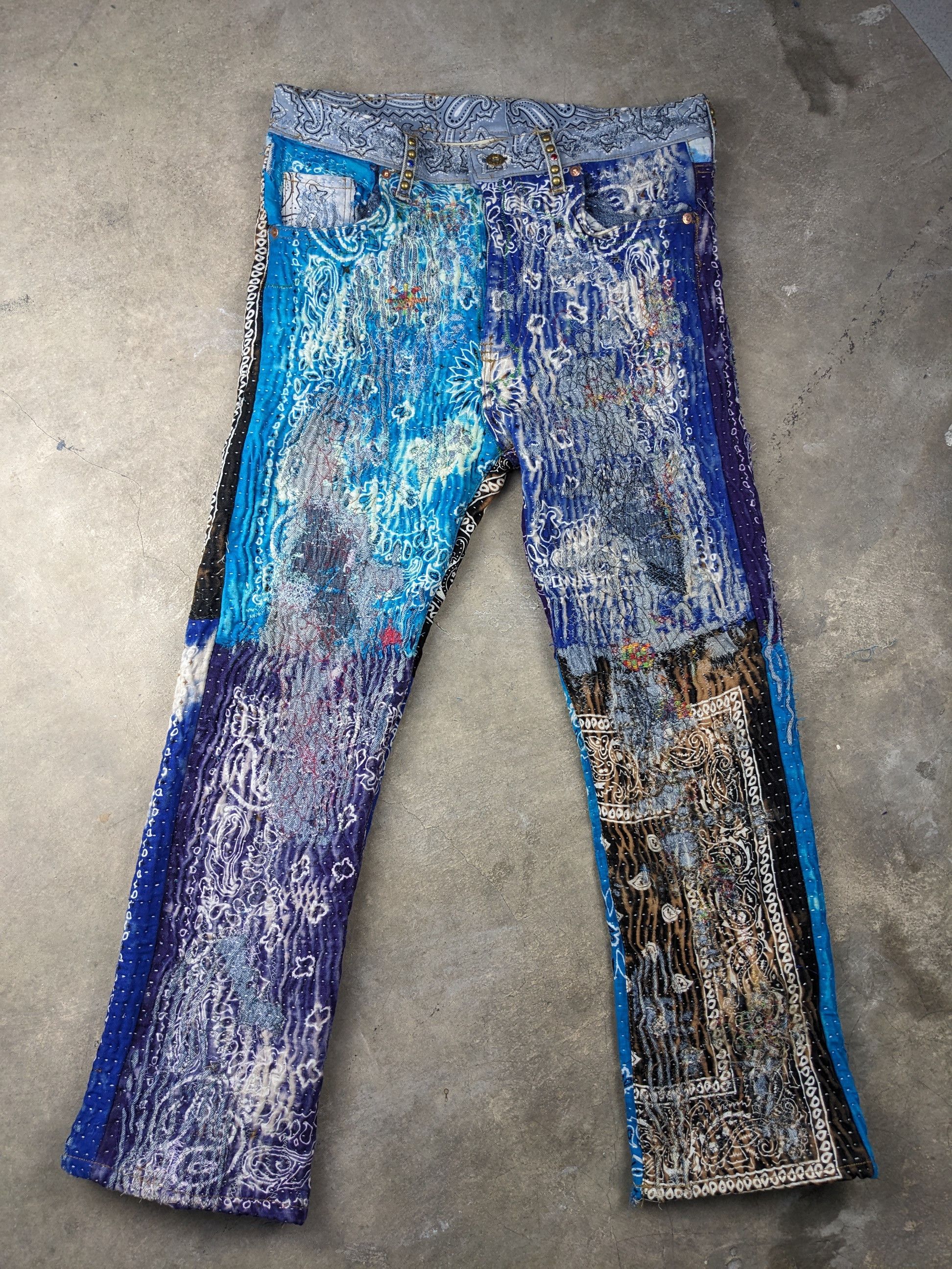 Levi's × Vintage Inspired Proleta Re Art Uroboros Kofu Levis Denim Size US 32 / EU 48 - 1 Thumbnail