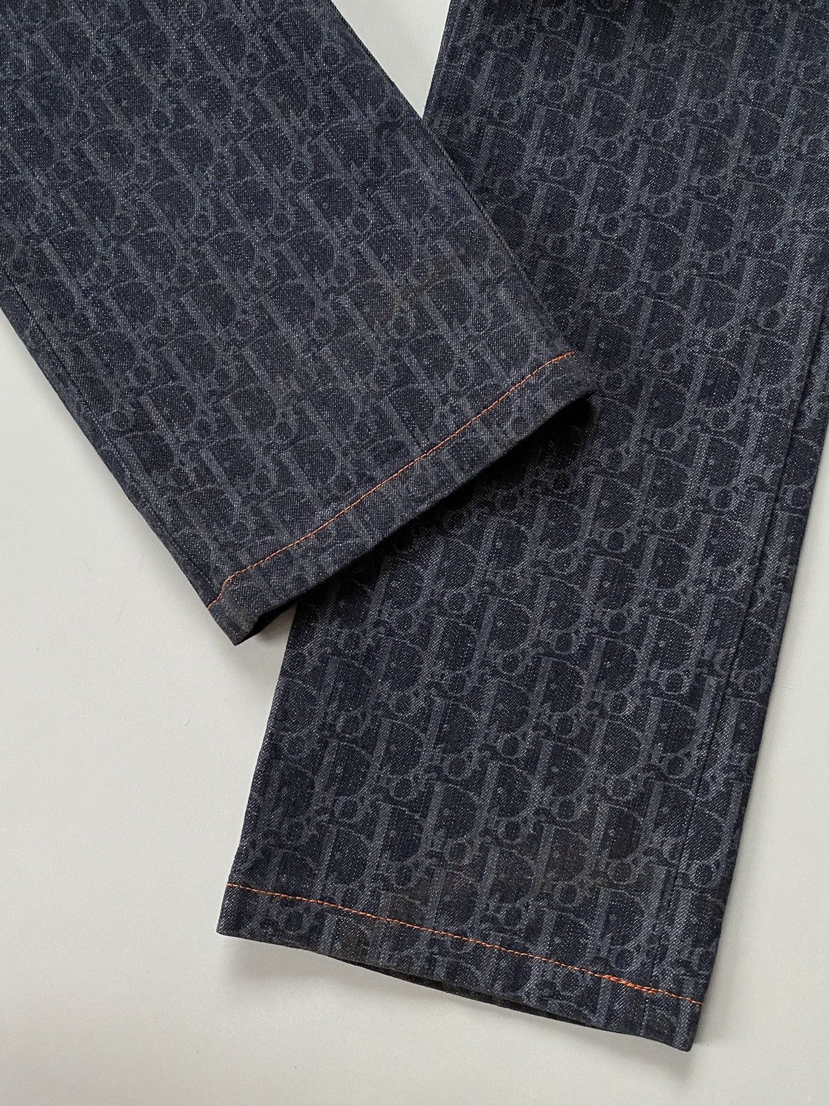 Dior 🔥F/W06 Dior by John Galliano Oblique Flight Monogram Jeans Size 27" / US 4 / IT 40 - 16 Thumbnail