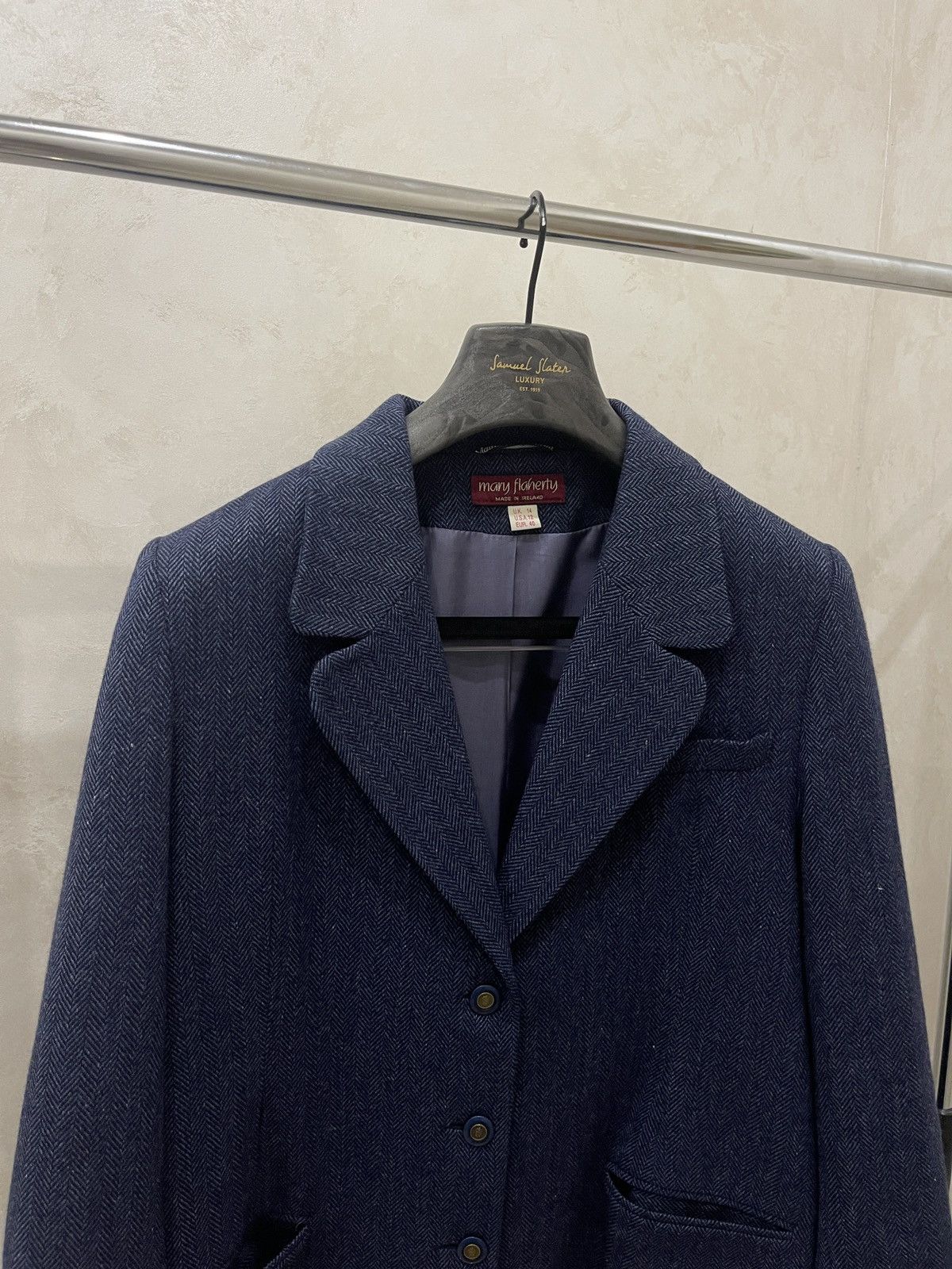 Vintage Vintage angora oversize blazer mary flaherty classic jacket Size XL / US 12-14 / IT 48-50 - 3 Thumbnail
