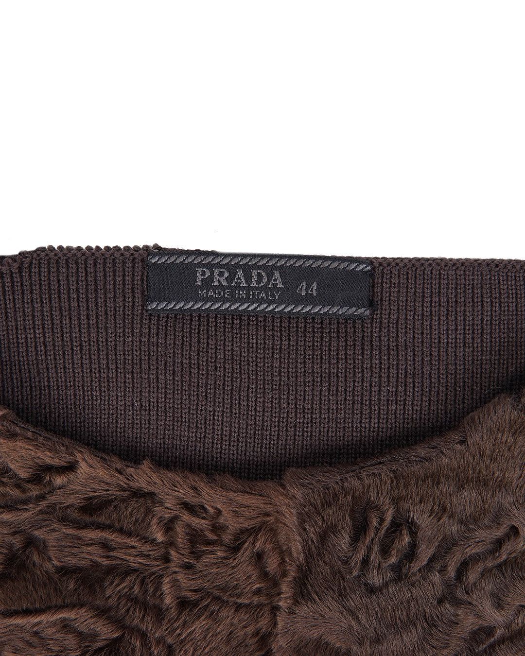 Prada Prada F/W2000 Knit Fur Top in Brown Size M / US 6-8 / IT 42-44 - 3 Thumbnail