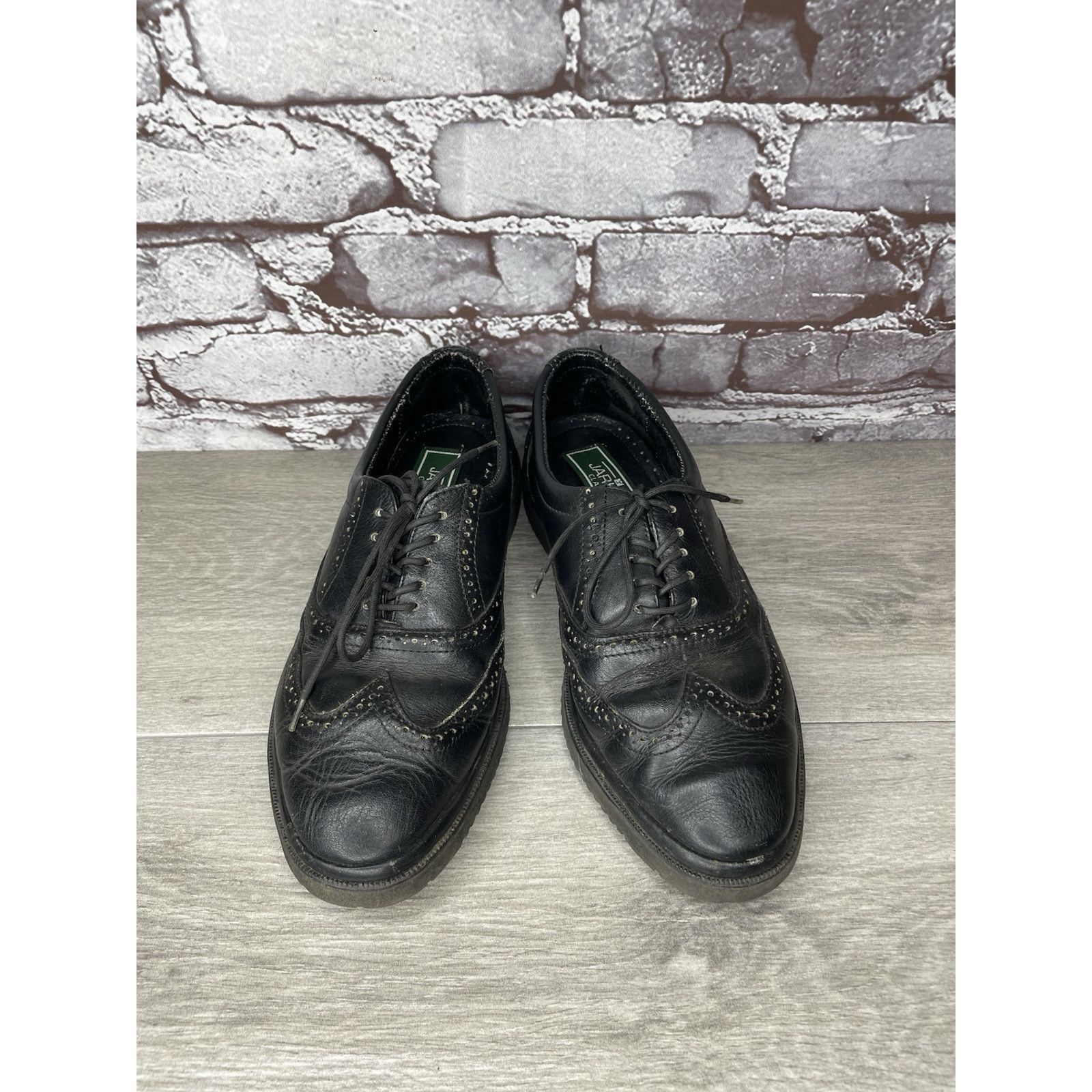 Other Jarking Classics Black Leather Lace Up Oxfords Shoes Men Sz Size US 6 / EU 39 - 15 Thumbnail