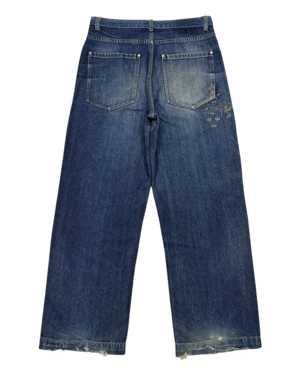 JNCO Vintage Sean John Baggy Jeans Distressed Denim Size US 32 / EU 48 - 2 Thumbnail