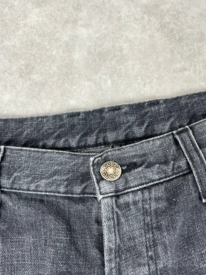 Gucci 2010s Gucci Grey Denim Straight-Leg Jeans Size US 33 - 11 Thumbnail
