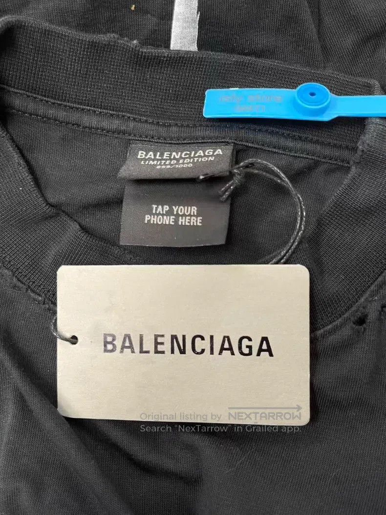 Balenciaga Balenciaga Plain Knit Crewneck Short Sleeve T-Shirt Size US L / EU 52-54 / 3 - 5 Thumbnail