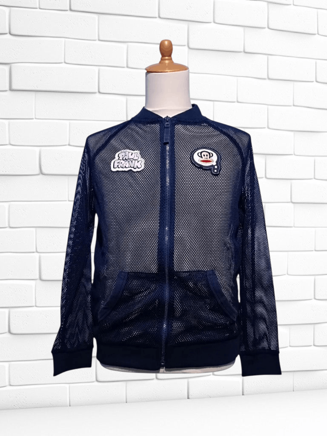Paul Frank Vintage Paul Frank Mesh Track Jacket Navy Blue Size US M / EU 48-50 / 2 - 4 Thumbnail