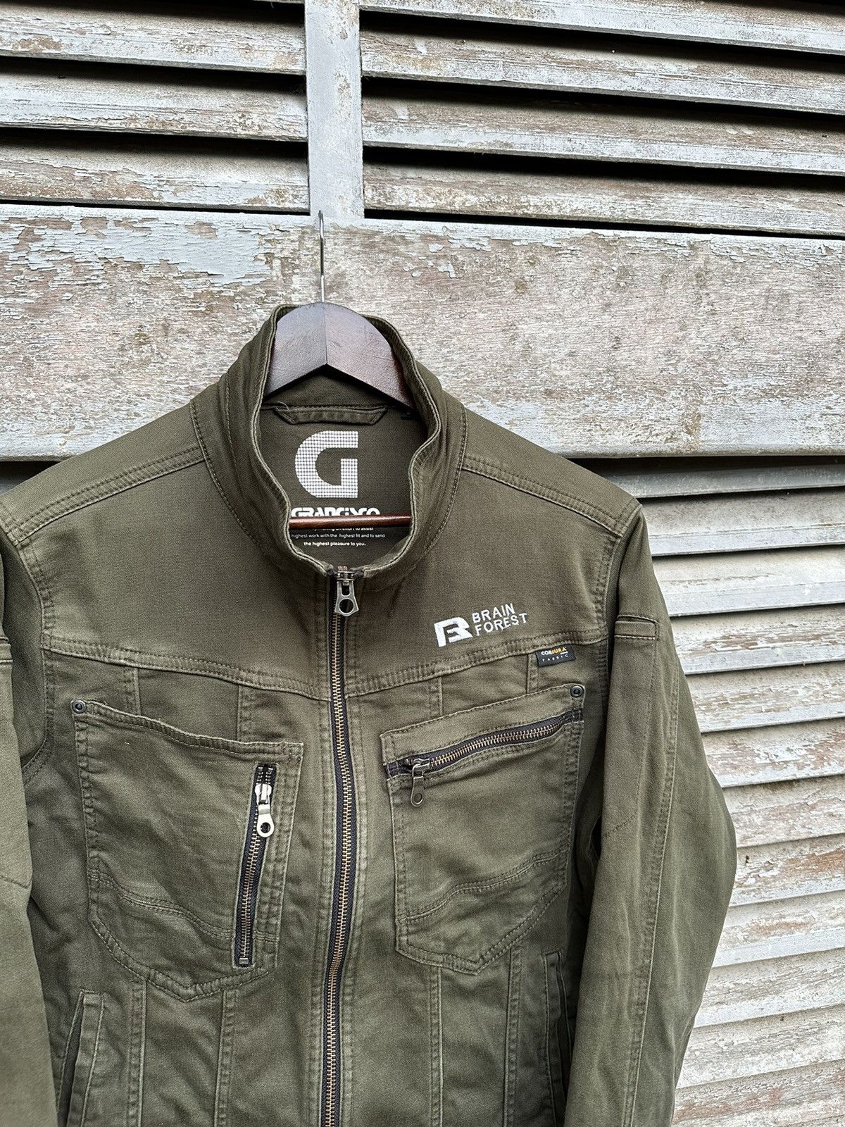 Japanese Brand 👹Grancisco X Cordura Detroit Style Military Green Jacket Size US S / EU 44-46 / 1 - 7 Thumbnail