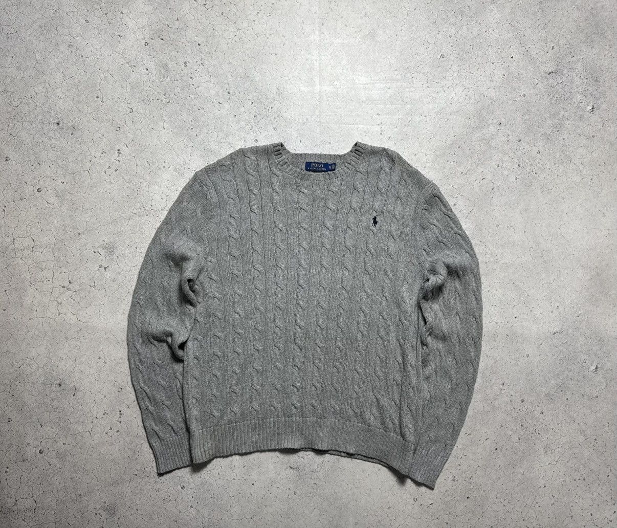 Polo Ralph Lauren Polo Ralph Lauren Knitted Sweater Grey Size XL Size US XL / EU 56 / 4 - 1 Thumbnail
