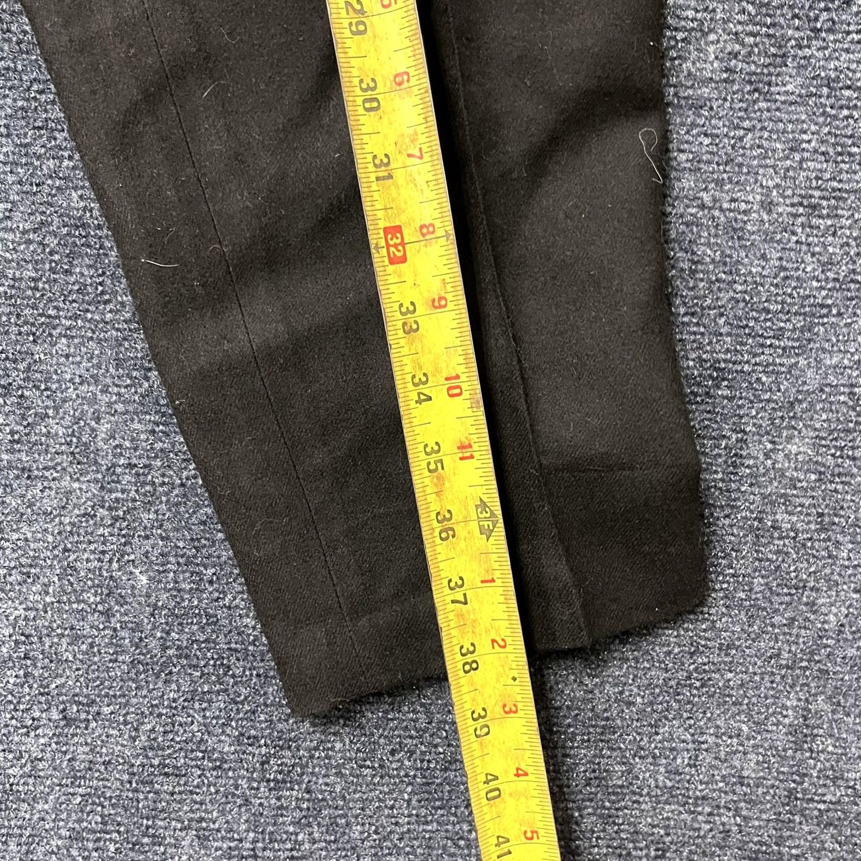 Vintage VINTAGE Amanda Smith Petites Pants Womens 6P Black Wool Pleated Tapered Dress Size 28" / US 6 / IT 42 - 6 Thumbnail