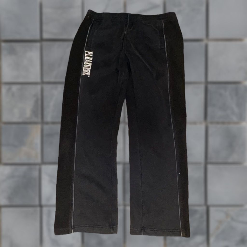 Pleasures Pleasures Sweatpants Fleece-Lined Black XX-Large 38x32 Embroidered Logo Streetwear Relaxed Mens Pants Size US 39 - 1 Thumbnail