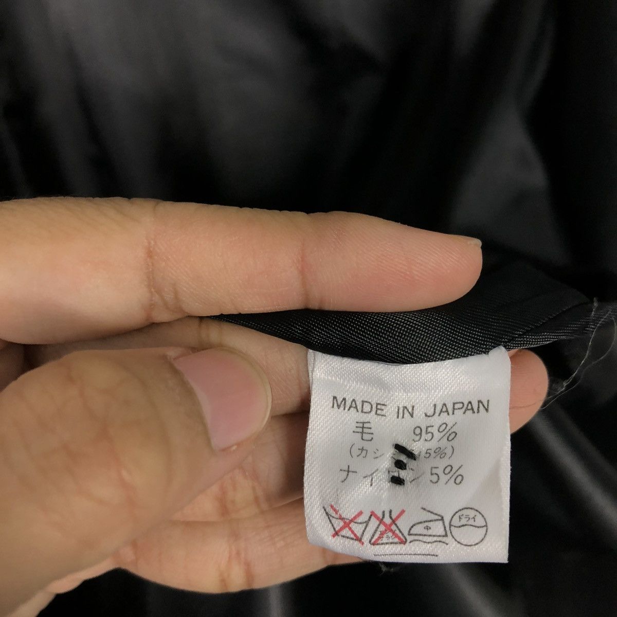 Yohji Yamamoto 🔥VINTAGE WOOL LONG JACKET WORKSHOP YOHJI YAMAMOTO RICH BLACK Size US M / EU 48-50 / 2 - 20 Thumbnail