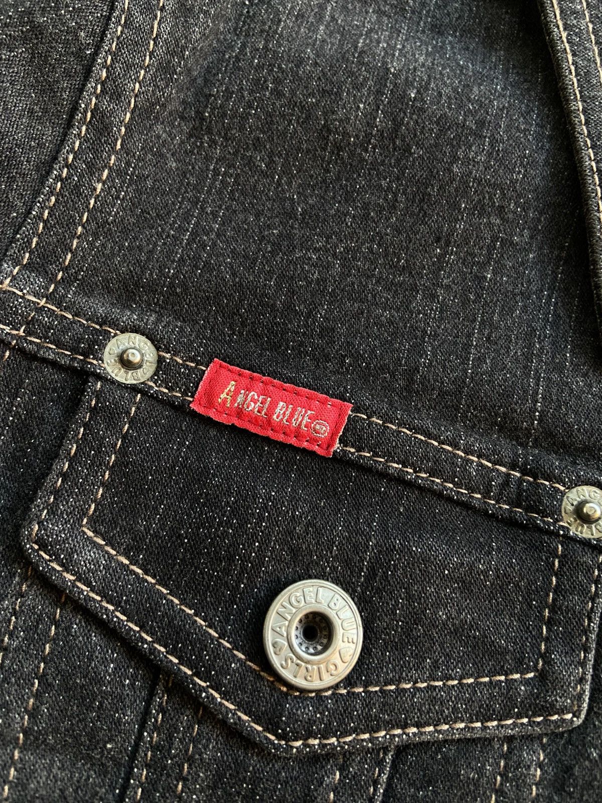 Angel Blue 2000s Angel Blue x Warner Bros - Snap Button Denim Jacket Size M / US 6-8 / IT 42-44 - 10 Thumbnail