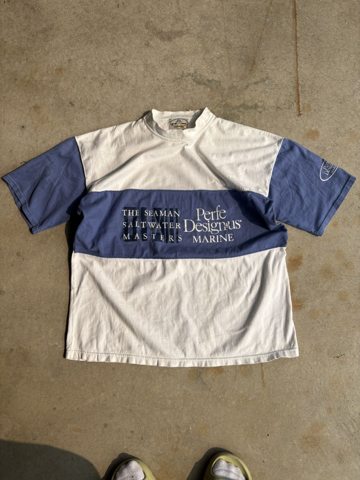 Other Vintage 90s Marine Surf Style Two Tone Heavyweight Tee Size US XL / EU 56 / 4 - 1 Thumbnail