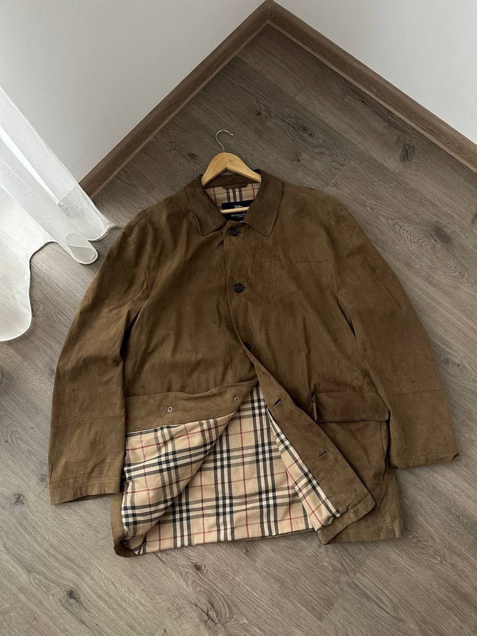 Burberry × Vintage Vintage Burberry Nova Check Brown Coats Jacket Size US L / EU 52-54 / 3 - 2 Thumbnail