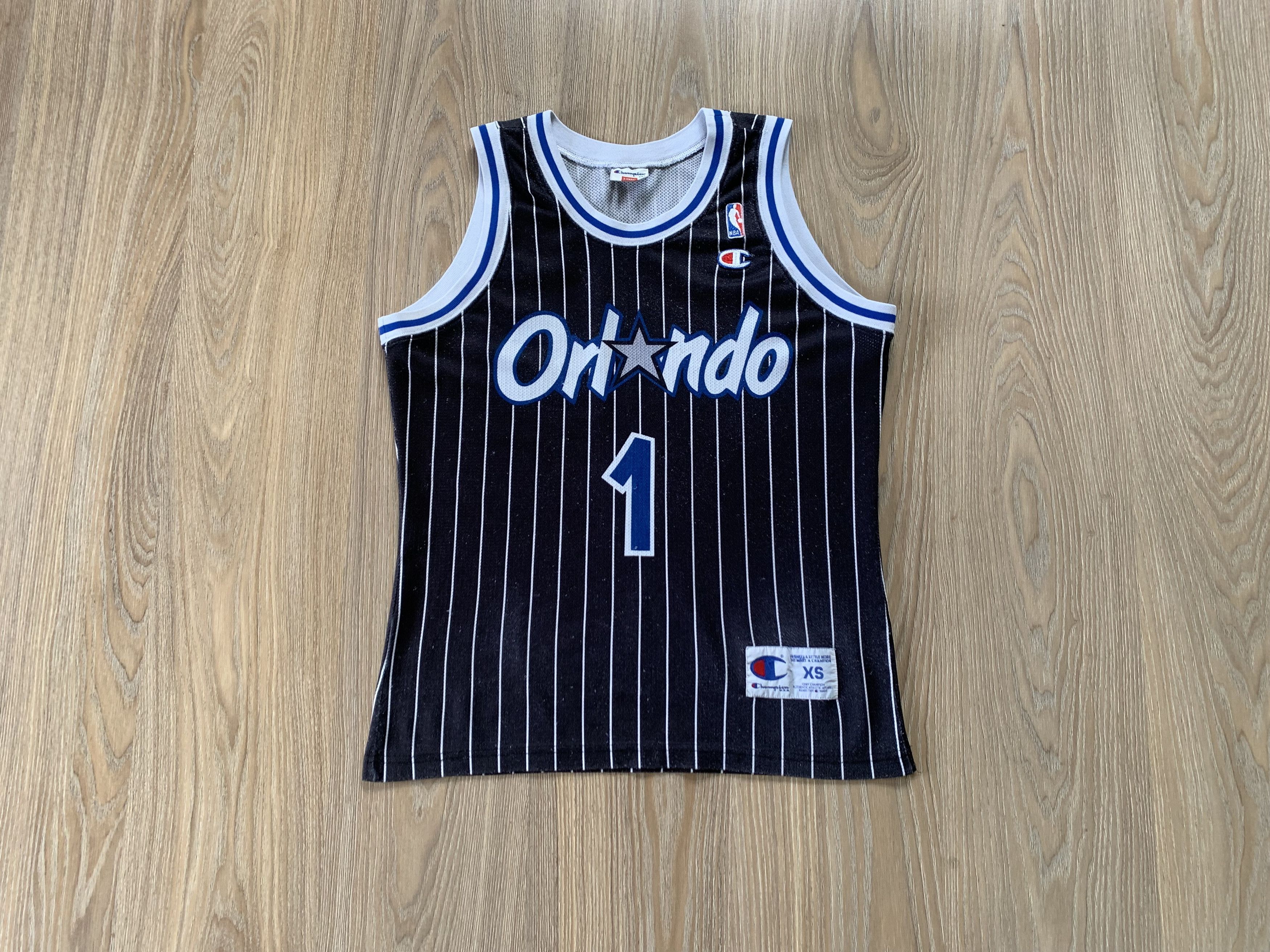 Champion × NBA × Vintage Rare NBA Orlando Magic Penny Hardaway #1 Jersey Size US XS / EU 42 / 0 - 1 Thumbnail