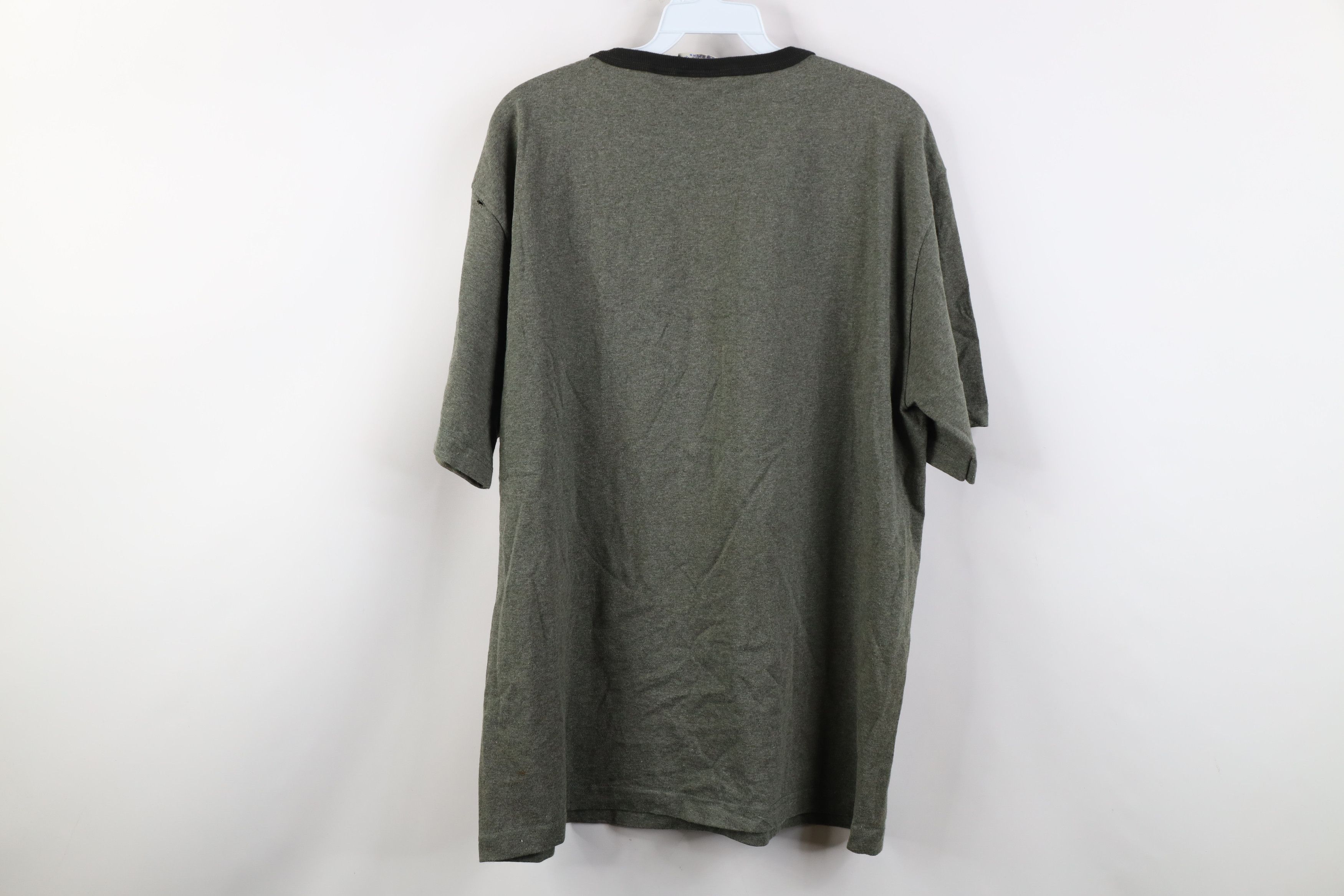 American Eagle Outfitters Vintage 90s American Eagle Outfitters Flag Ringer T-Shirt Size US M / EU 48-50 / 2 - 10 Thumbnail