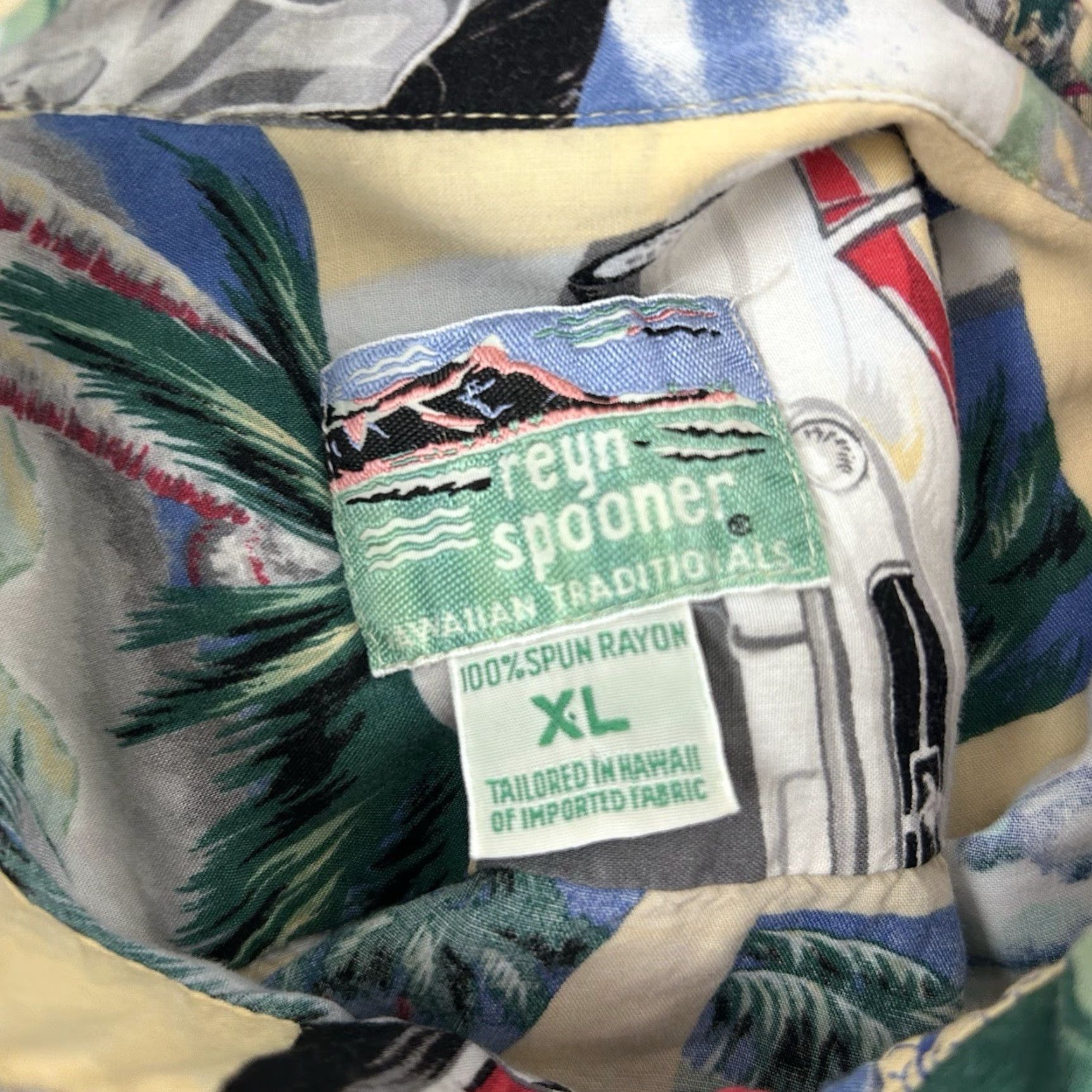 Reyn Spooner VINTAGE Reyn Spooner Shirt Mens XL Diamond Head Ford Mustang Rayon Short Sleeve Tropical Size US XL / EU 56 / 4 - 4 Thumbnail