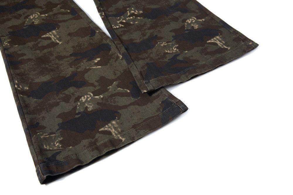 Vintage Men's hip-hop trendy loose camouflage flared casual pants Size US 32 / EU 48 - 5 Thumbnail