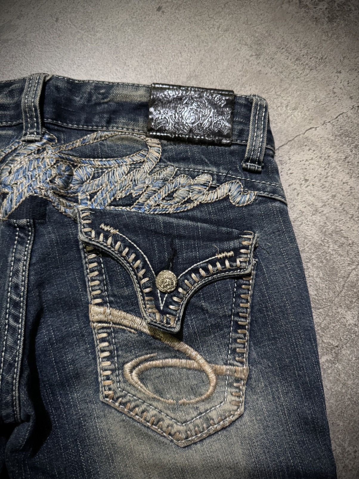 Hysteric Glamour Y2k Red Peppers skull studded ifsixwasnine bootcut jeans Size US 29 - 8 Thumbnail