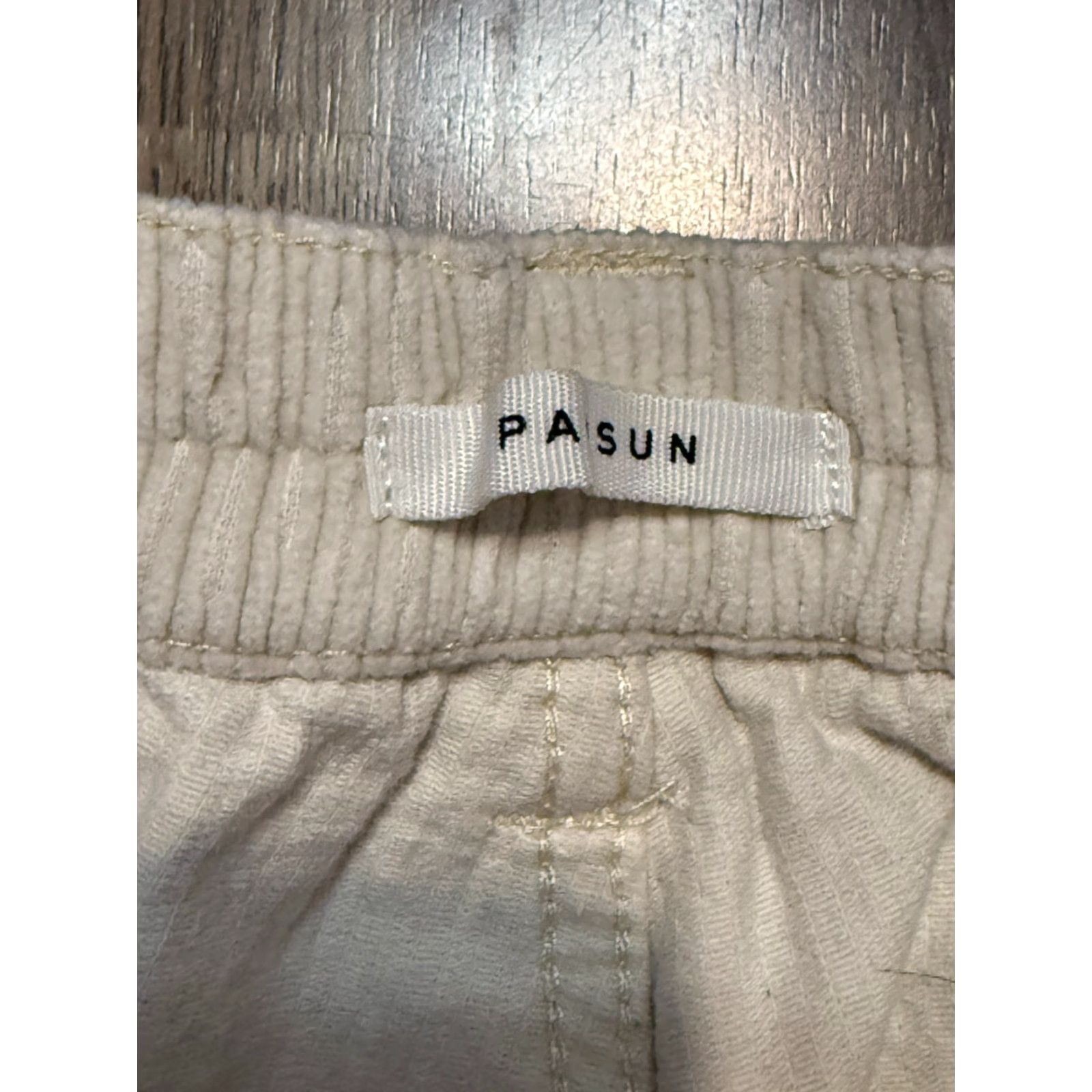 Pacsun Pacsun Pants Women's Size Small White Corduroy Straight Cargo Pants Regular Cotton Pockets Pattern Solid Size 28" / US 6 / IT 42 - 4 Thumbnail