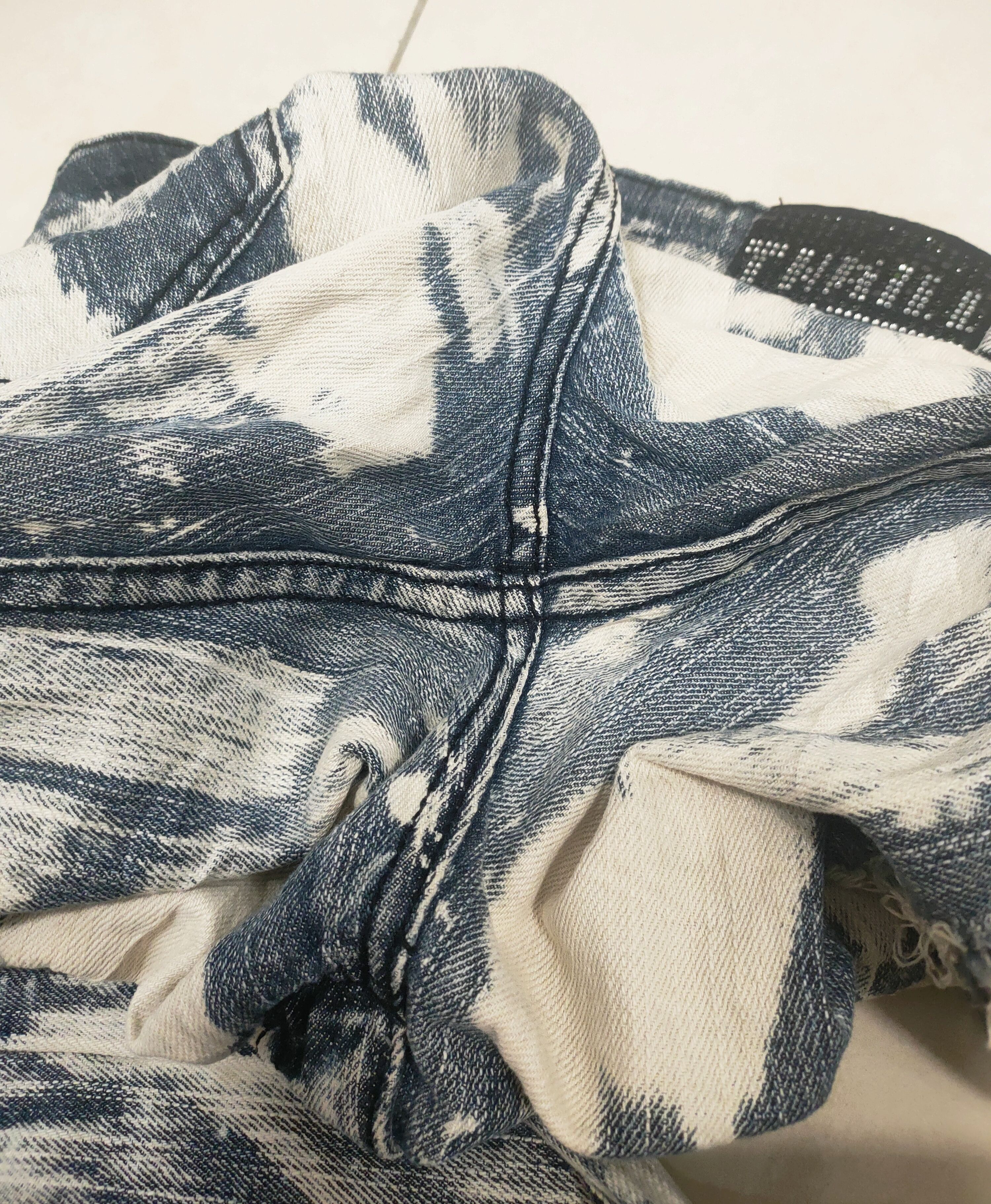 If Six Was Nine 🔥 Distressed Thrill Streetwear Slim Fit Jeans🔥 Size US 35 - 6 Thumbnail