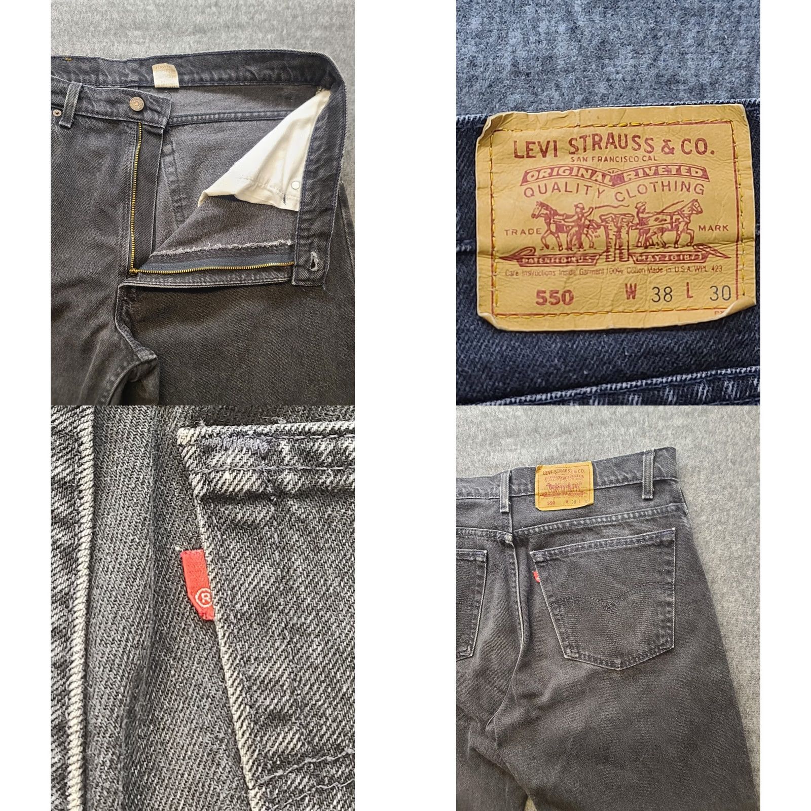 Levi's VINTAGE Levi's 550 Jeans Mens 38x30 Relaxed Fit Tapered Leg Red Label USA Made Jeans Size US 38 / EU 54 - 8 Thumbnail